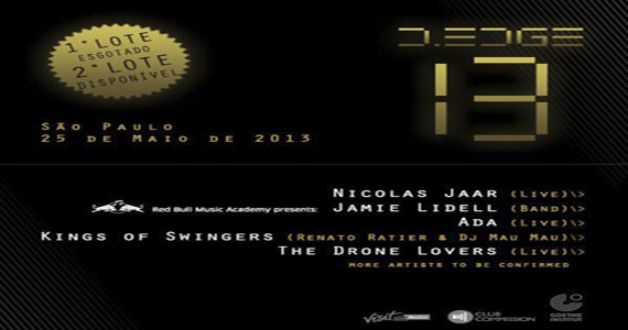 Grande evento com Nicolas Jaar e Jamie Lidell marca 13 anos da D-Edge Grande evento com Nicolas Jaar e Jamie Lidell marca 13 anos da D-Edge