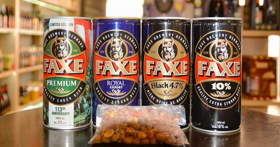 Kit de cervejas dinamarquesas Faxe BaresSP