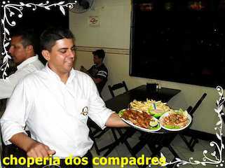 Na Choperia dos Compadres, na Cursino, tem Happy Hour todas as Terças com Espetinhos Variados e outras porções. Na Choperia dos Compadres, na Cursino, tem Happy Hour todas as Terças com Espetinhos Variados e outras porções.