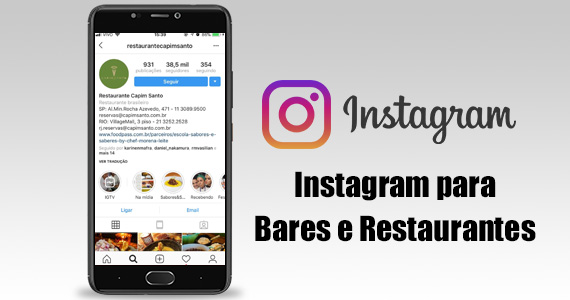 Instagram para Bares e Restaurantes