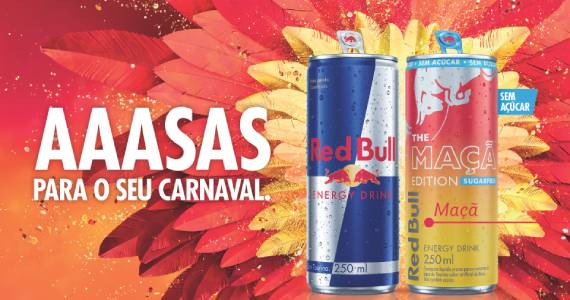 Conheça o novo Red Bull Maçã Edition Sugarfree, a energia oficial do Carnaval brasileiro