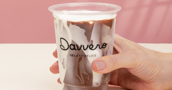 Davvero lança bebidas com gelato.