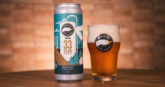 Goose Island apresenta cerveja IPA em comemoração aos seus 33 anos de história