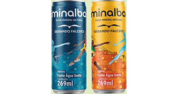Minalba Brasil e Gerando Falcões lançam juntas edição especial de água mineral em lata