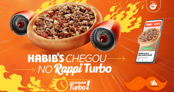 Rappi lança Turbo Restaurantes e entrega Habibs em 15 minutos