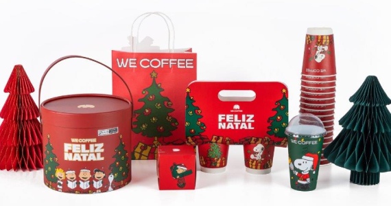 We Coffee apresenta Snoopy em collab exclusiva para as festas do fim de ano