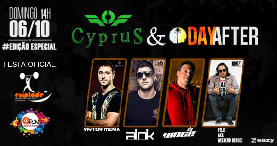 Eazy apresenta neste domingo a Festa Cyprus 3 anos & Dayafter  Eventos BaresSP 570x300 imagem