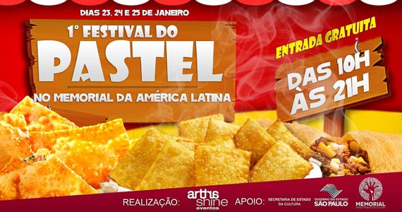 1º Festival do Pastel no Memorial da América Latina Eventos BaresSP 570x300 imagem