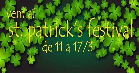 Encerramento do festival St. Patrick's com bandas de rock no O'Malley's Eventos BaresSP 570x300 imagem