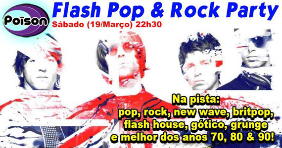 Flash Pop e Rock Party com DJ Demoh nas pick-ups do Poison Bar e Balada Eventos BaresSP 570x300 imagem