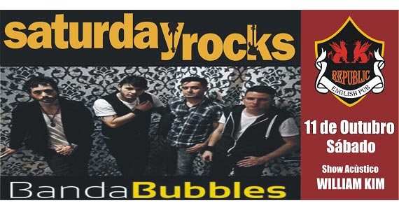 William Kim e banda Bubbles animam a noite de sábado no Republic Pub Eventos BaresSP 570x300 imagem