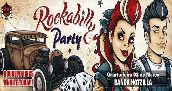 Rockabilly Party agita a noite com banda Hotzilla no Republic Pub Eventos BaresSP 570x300 imagem