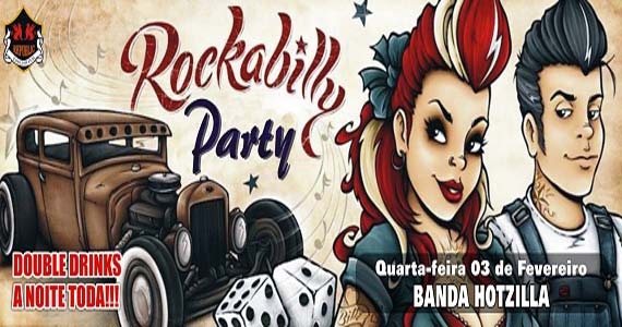 Banda Hotzilla comanda a Rockabilly Party com pop rock no Republic Pub Eventos BaresSP 570x300 imagem