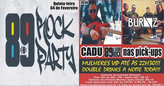 Banda Burnz comanda a 89 Rock Party com DJ Cadu no Republic Pub Eventos BaresSP 570x300 imagem