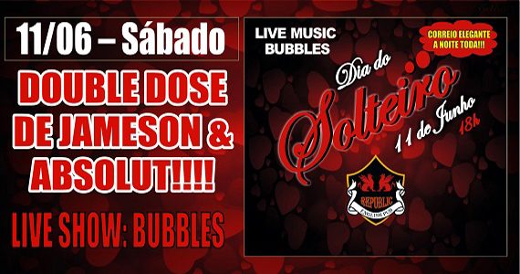 Republic Pub recebe a banda Bubbles e Sal Vincent com pop rock no Dia do Solteiro Eventos BaresSP 570x300 imagem