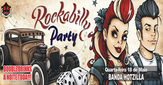 Banda Hotzilla comanda a quarta-feira na Rockbilly Party no Republic Pub Eventos BaresSP 570x300 imagem