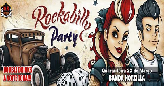 Rockabilly Party recebe banda Hotzilla com clássicos do rock no Republic Pub Eventos BaresSP 570x300 imagem