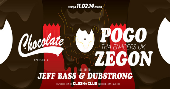 Festa Chocolate recebe os DJs Pogo e Zegon para animar a terça-feira da Clash Club Eventos BaresSP 570x300 imagem