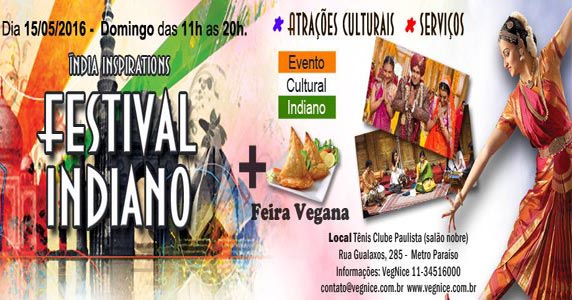 Festival Indiano acontece no Paraíso com culinária vegana e muitas atrações Eventos BaresSP 570x300 imagem