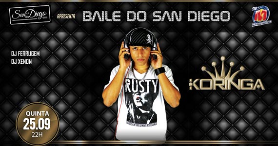 Baile do San Diego com DJ Koringa e convidados no San Diego Bar Eventos BaresSP 570x300 imagem