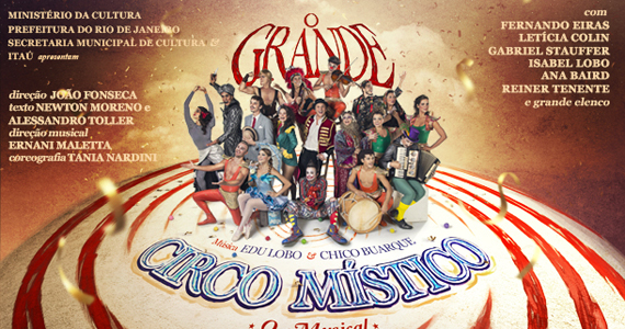 O Grande Circo Místico, O Musical com apresentações no Theatro NET São Paulo no mês de agosto Eventos BaresSP 570x300 imagem