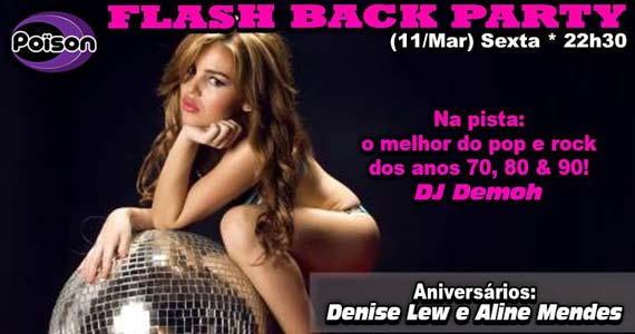 Flash Back Party com DJ Demoh animando a sexta-feira no Poison Bar e Balada Eventos BaresSP 570x300 imagem