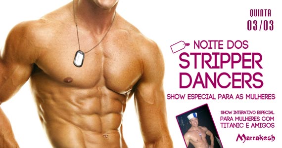 Noite dos Stripper Dancers com show especial de Titanic no Marrakesh Club Eventos BaresSP 570x300 imagem