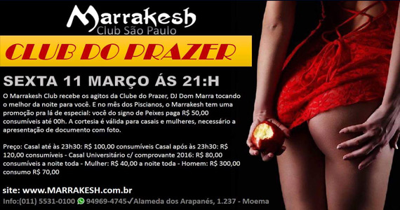 Clube do Prazer anima a sexta-feira com muito swing no Marrakesh Club Eventos BaresSP 570x300 imagem