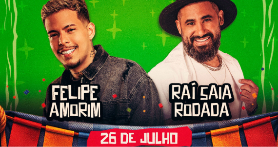 Villa Country realiza tradicional Arraiá em julho, com show de Felipe Amorim e  Raí Saia Rodada