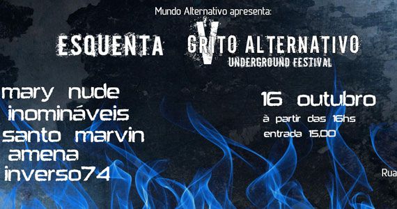 5º Grito Alternativo com bandas convidadas animando o Santo Rock Bar Eventos BaresSP 570x300 imagem