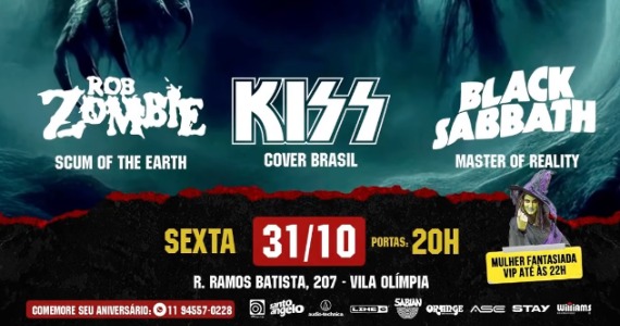 Halloween no Manifesto Bar agita fãs de rock