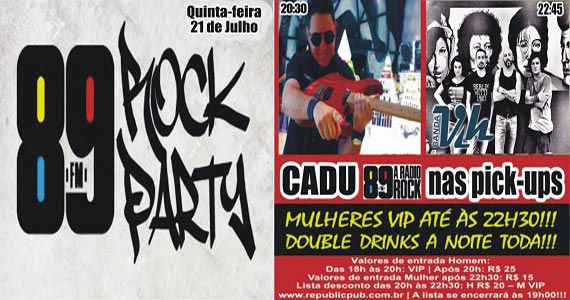 Banda Vih e DJ Cadu animam a quinta no Republic Pub Eventos BaresSP 570x300 imagem