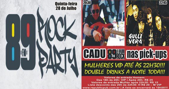 Banda Gullivera e DJ Cadu comandam a noite no Republic Pub Eventos BaresSP 570x300 imagem