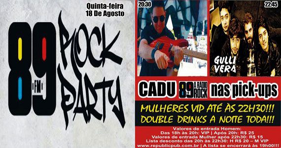 Banda Gullivera e DJ Cadu agitam a noite com pop rock no palco do Republic Pub Eventos BaresSP 570x300 imagem