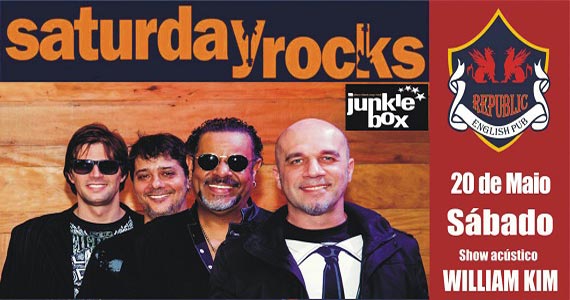 Banda Junkie Box e William Kim agintam o sábado com pop rock no Republic Pub Eventos BaresSP 570x300 imagem