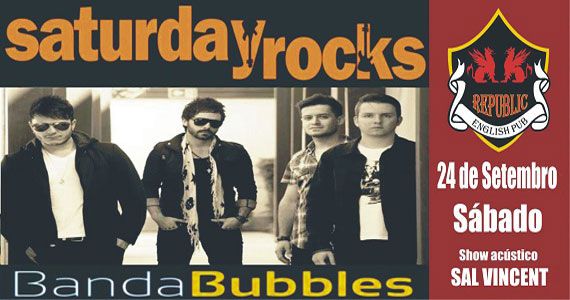 Sal Vincent e banda Bubbles comandam a noite com clássicos do rock no Republic Pub Eventos BaresSP 570x300 imagem