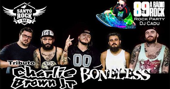 Tributo Charlie Brown Jr. com a banda Boneless no Santo Rock Bar Eventos BaresSP 570x300 imagem