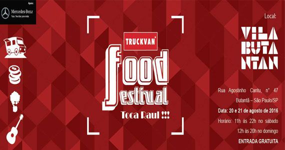 Truckvan Food Festival especial Raul Seixas acontece no Vila Butantan Eventos BaresSP 570x300 imagem