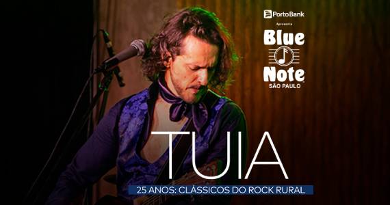 Cantor Tuia comemora 25 anos com clássicos do rock rural no Blue Note
