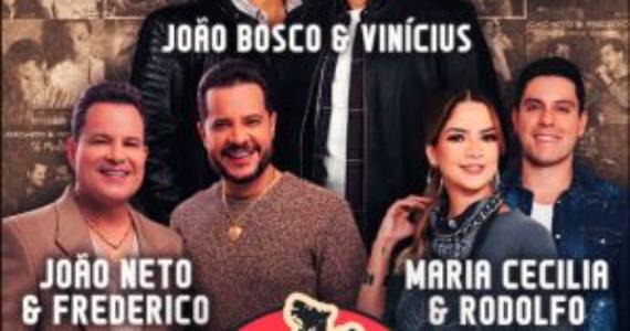 Villa Country reúne três ícones do gênero country na véspera de feriado