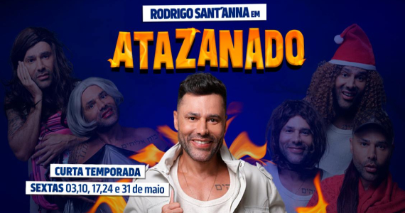 Rodrigo Sant’Anna em 'Atazanado' no Teatro das Artes Eventos BaresSP 570x300 imagem