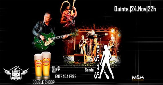 Banda Sim Senhora emabala a noite no Santo Rock Bar com sucessos do rock nacional e internacional Eventos BaresSP 570x300 imagem