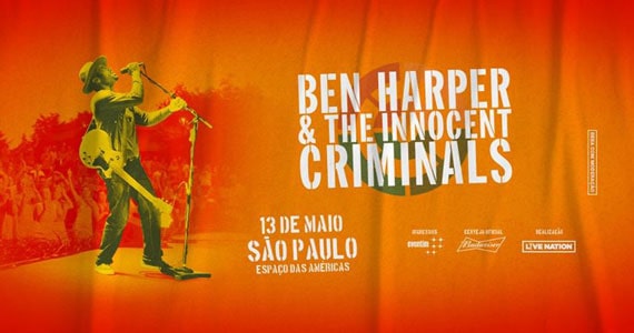 Ben Harper & The Innocent Criminals se apresentam no Espaço das Américas