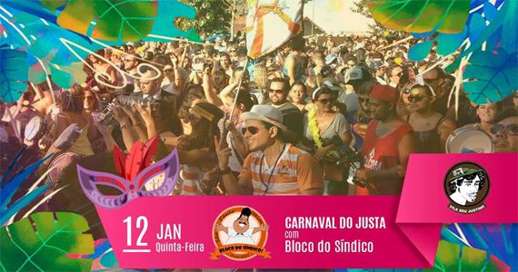 Quinta-feira é dia de bloco do Síndico no Carnaval 2017 do Vila Seu Justino Eventos BaresSP 570x300 imagem