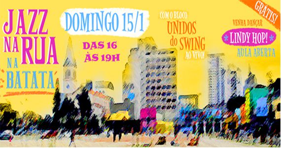 O Jazz vai invadir as rua com o bloco Unidos do Swing no Largo da Batata Eventos BaresSP 570x300 imagem