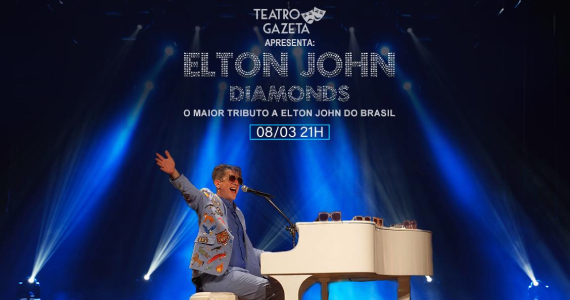 Mizinho Carvalho apresenta Elton John Diamonds no Teatro Gazeta