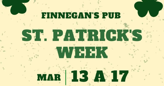 St Patricks Day no Finnegans Pub