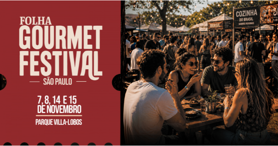 Folha Gourmet Festival reúne restaurantes e shows no Parque Villa-Lobos em novembro