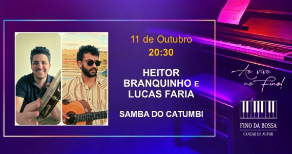 Heitor Branquinho e Lucas Faria no Fino da Bossa Eventos BaresSP 570x300 imagem