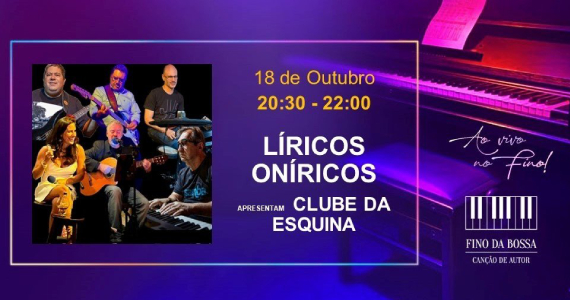 Líricos Oníricos no Fino da Bossa Eventos BaresSP 570x300 imagem